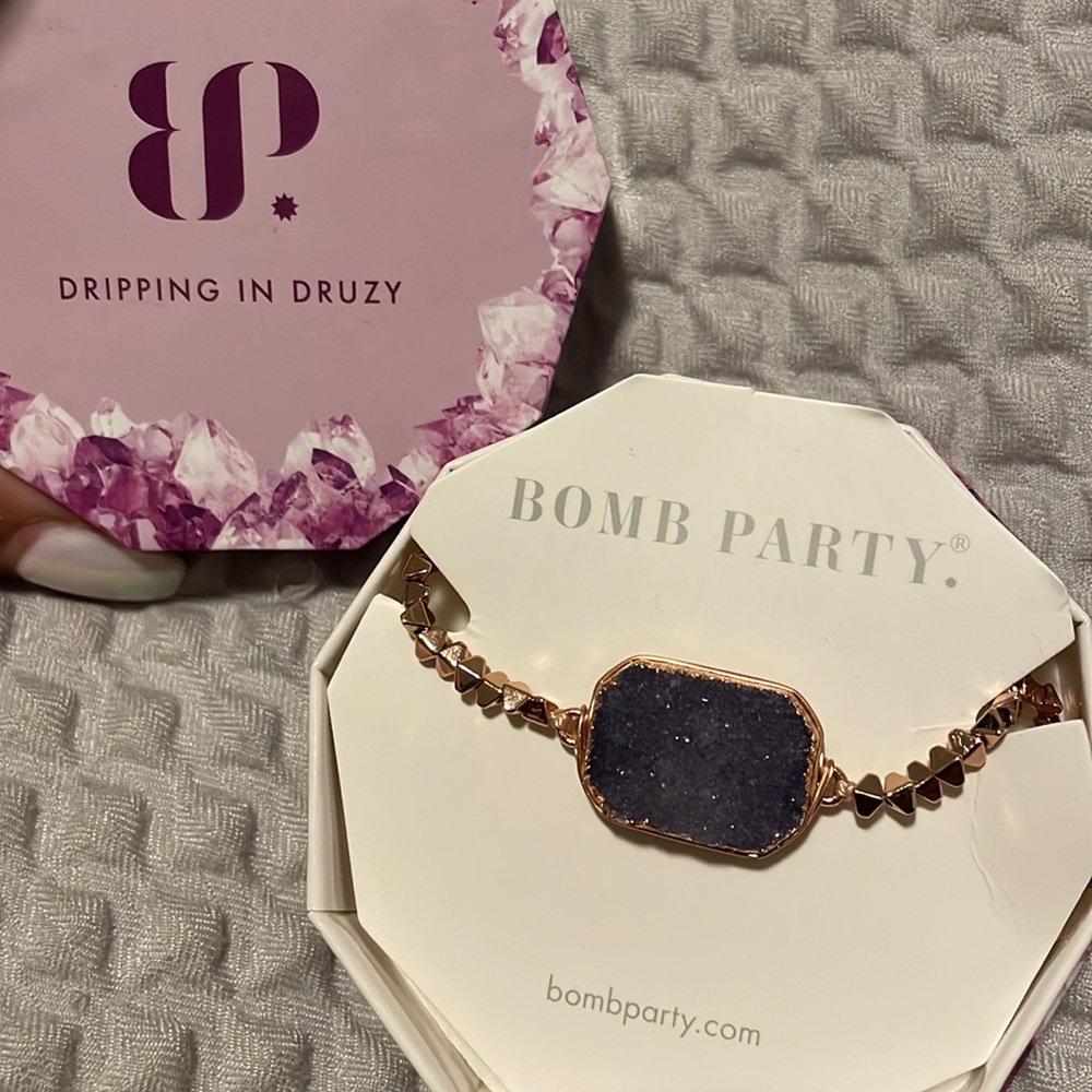 BP Dripping in Druzy Lavender Druzy